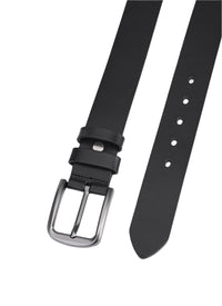 Hoogwaardige Rundleer Riem - Volledig Leer - Zwart - Duurzaam - Premium Lederen Broekriem - Luxe Riemen Heren