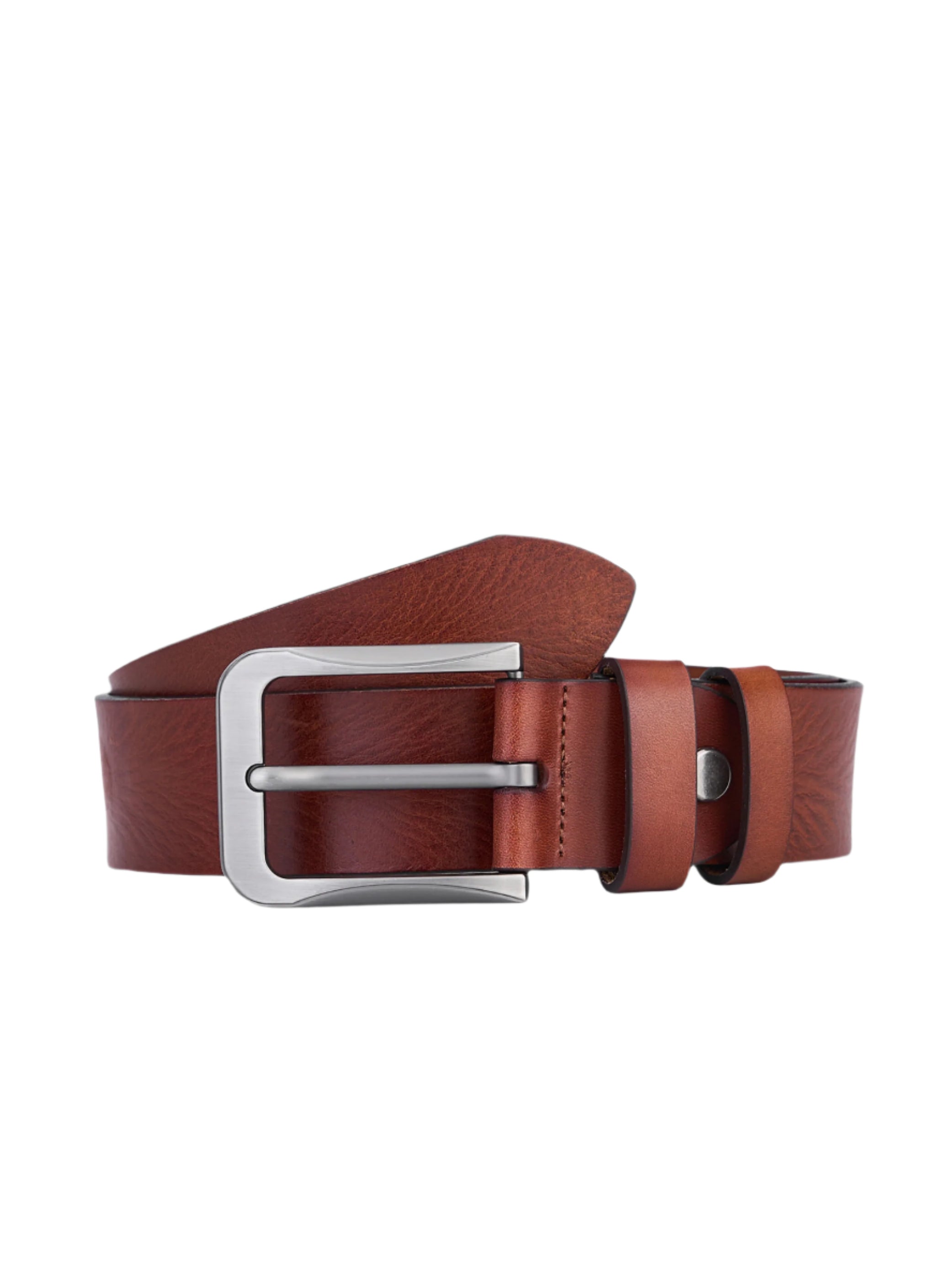 Hoogwaardige Rundleer Riem - Volledig Leer - Bruin - Duurzaam - Premium Lederen Broekriem - Luxe Riemen Heren - Vintage Patroon