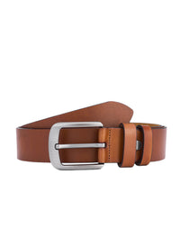 2 Stuks - Hoogwaardige Rundleer Riem - Zwart & Cognac - Volledig Leer - Duurzaam - Lederen Broekriem - Duurzame Riemen Heren