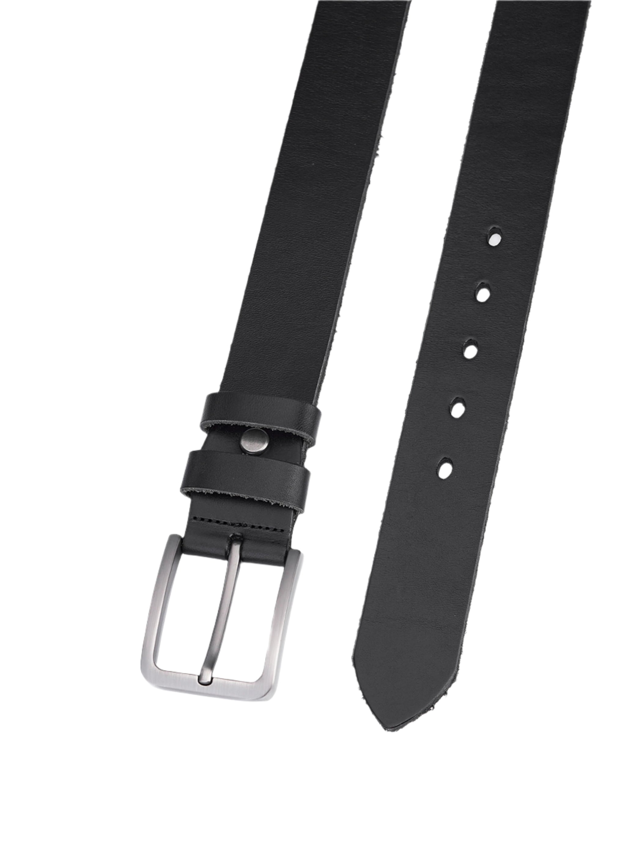 2 Stuks - Hoogwaardige Rundleer Riem - Zwart & Bruin - Volledig Leer - Duurzaam - Lederen Broekriem - Ruwe & Duurzame Riemen Heren