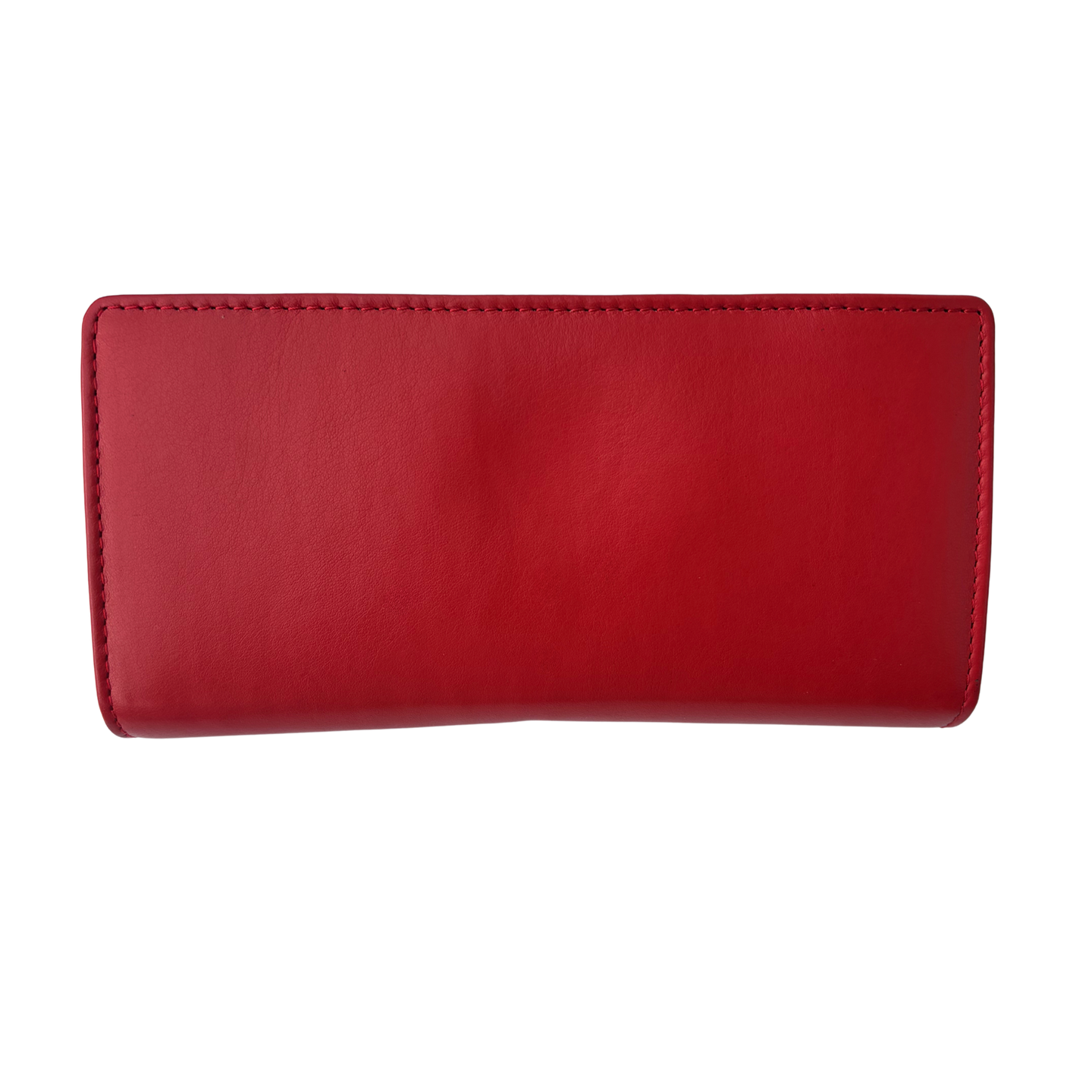 Luxe Portemonnee Dames RFID / Anti Skim - Buffelleer - Rood - Langwerpig - Dames Portemonnee - Volledig Leer - Portefeuille Dames RFID