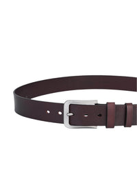 Hoogwaardige Rundleer Riem - Volledig Leer - Donker Bruin - Duurzaam - Premium Lederen Broekriem - Luxe Riemen Heren - Vintage Patroon