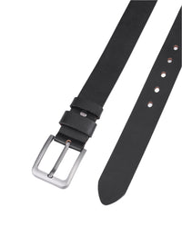 Splitlederen Riem - Zwart - Duurzaam - Volledig Leer - Lederen Broekriem - Riemen Heren