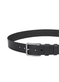 Hoogwaardige Rundleer Riem - Volledig Leer - Zwart - Lederen Broekriem - Ruwe & Duurzame Riemen Heren