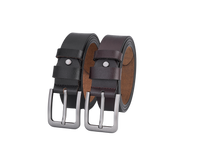 2 Stuks - Splitleer Riemen - Volledig Leer - Duurzaam - Zwart & Bruin - Duurzaam - Lederen Broekriem - Riemen Heren