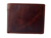Hoogwaardige Buffelleren Portemonnee – Bruin – Volledig Leer – RFID / Anti Skim – Portemonnee heren – Inclusief Geschenkdoos