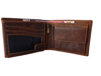 Hoogwaardige Buffelleren Portemonnee – Bruin – Volledig Leer – RFID / Anti Skim – Portemonnee heren – Inclusief Geschenkdoos