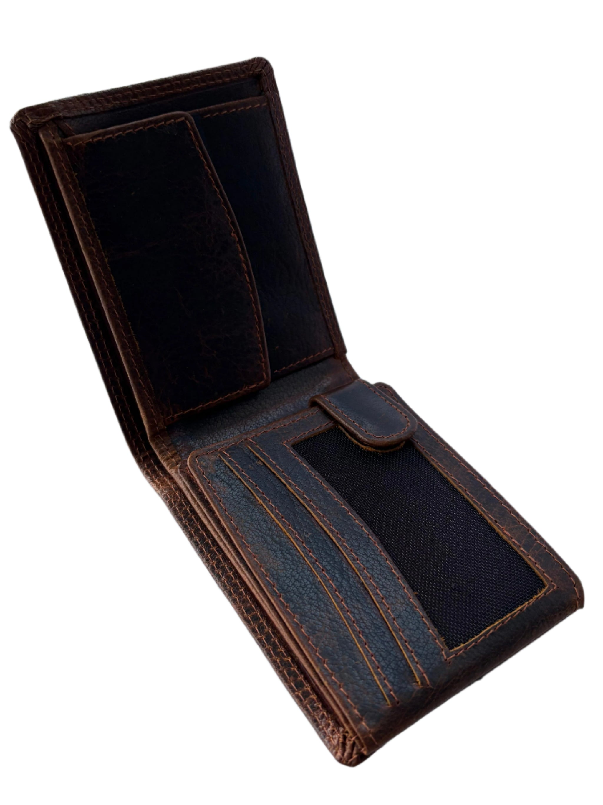 Hoogwaardige Buffelleren Portemonnee – Bruin – Volledig Leer – RFID / Anti Skim – Portemonnee heren – Inclusief Geschenkdoos