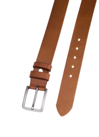 Hoogwaardige Rundleer Riem - Volledig Leer - Cognac - Lederen Broekriem - Ruwe & Duurzame Riemen Heren