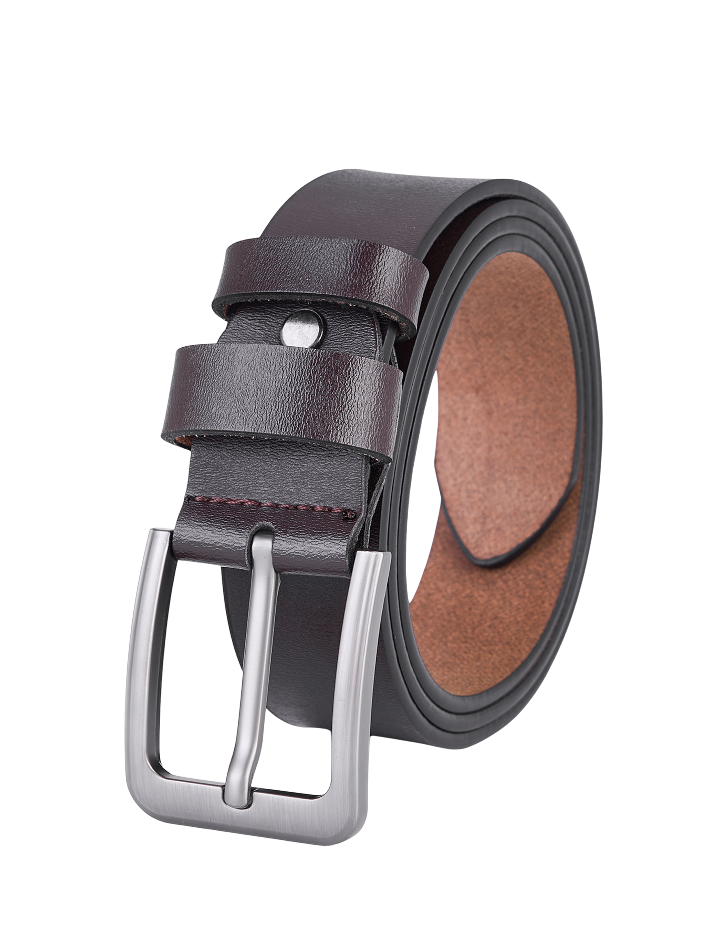 Splitlederen Riem - Bruin - Duurzaam - Volledig Leer - Lederen Broekriem - Riemen Heren