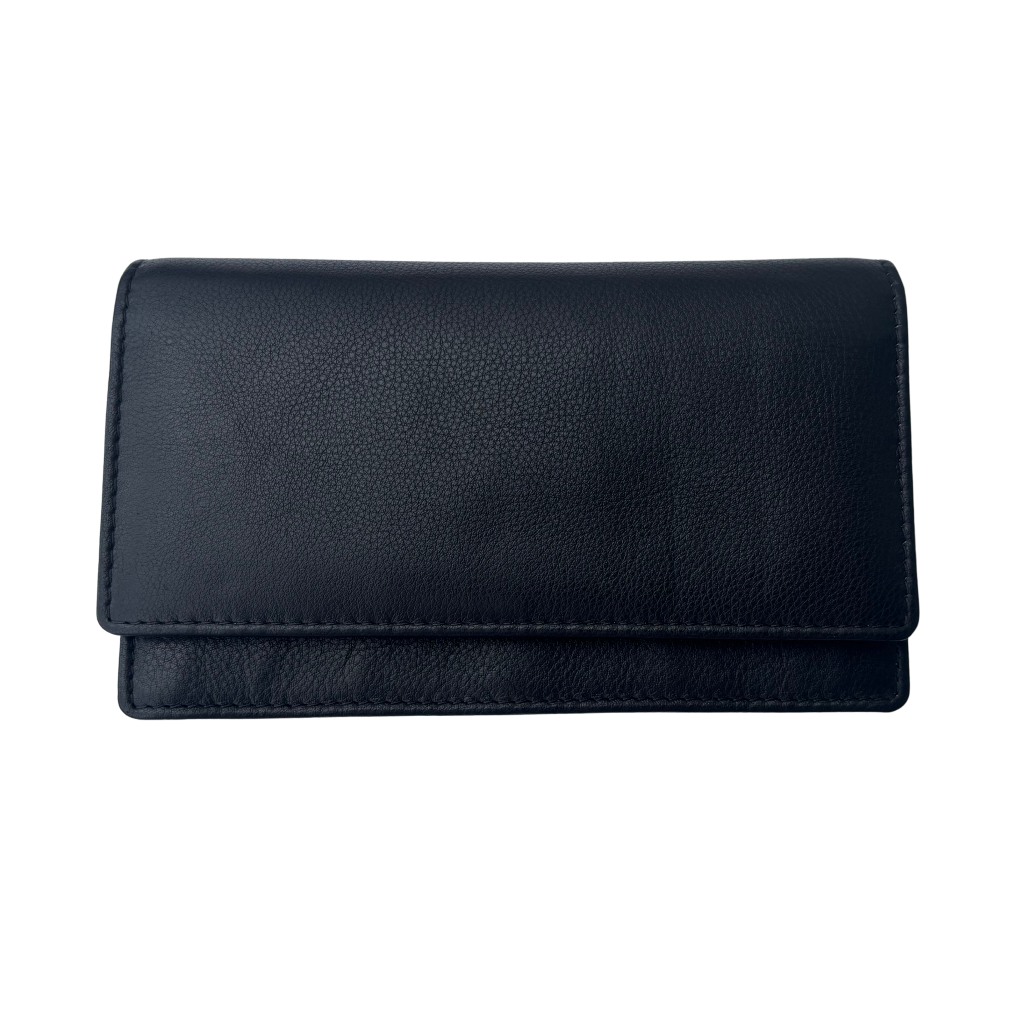 Luxe Portemonnee Dames RFID / Anti Skim - Buffelleer - Zwart - Dames Portemonnee - Volledig Leer - Portefeuille Dames RFID