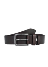 Ceinture en cuir de vachette de haute qualité, 2 pièces, noir et marron foncé, entièrement en cuir, durable, ceinture en cuir pour homme.