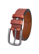 Hoogwaardige Rundleer Riem - Volledig Leer - Bruin - Duurzaam - Premium Lederen Broekriem - Luxe Riemen Heren