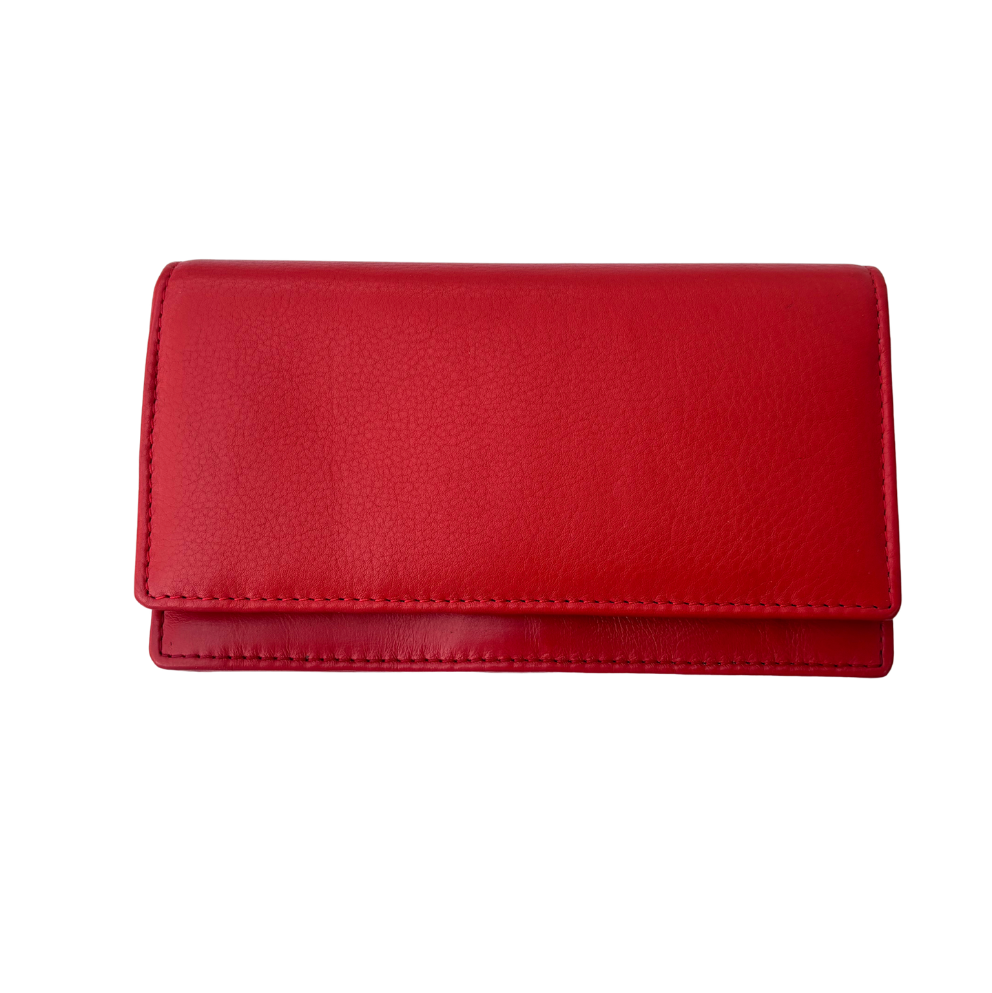 Luxe Portemonnee Dames RFID / Anti Skim - Buffelleer - Rood - Dames Portemonnee - Volledig Leer - Portefeuille Dames RFID