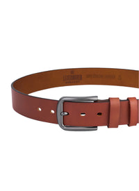Hoogwaardige Rundleer Riem - Volledig Leer - Bruin - Duurzaam - Premium Lederen Broekriem - Luxe Riemen Heren