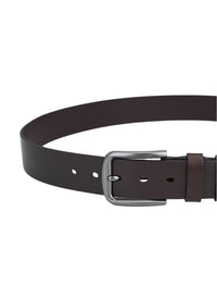 Ceinture en cuir de vachette de haute qualité, 2 pièces, noir et marron foncé, entièrement en cuir, durable, ceinture en cuir pour homme.