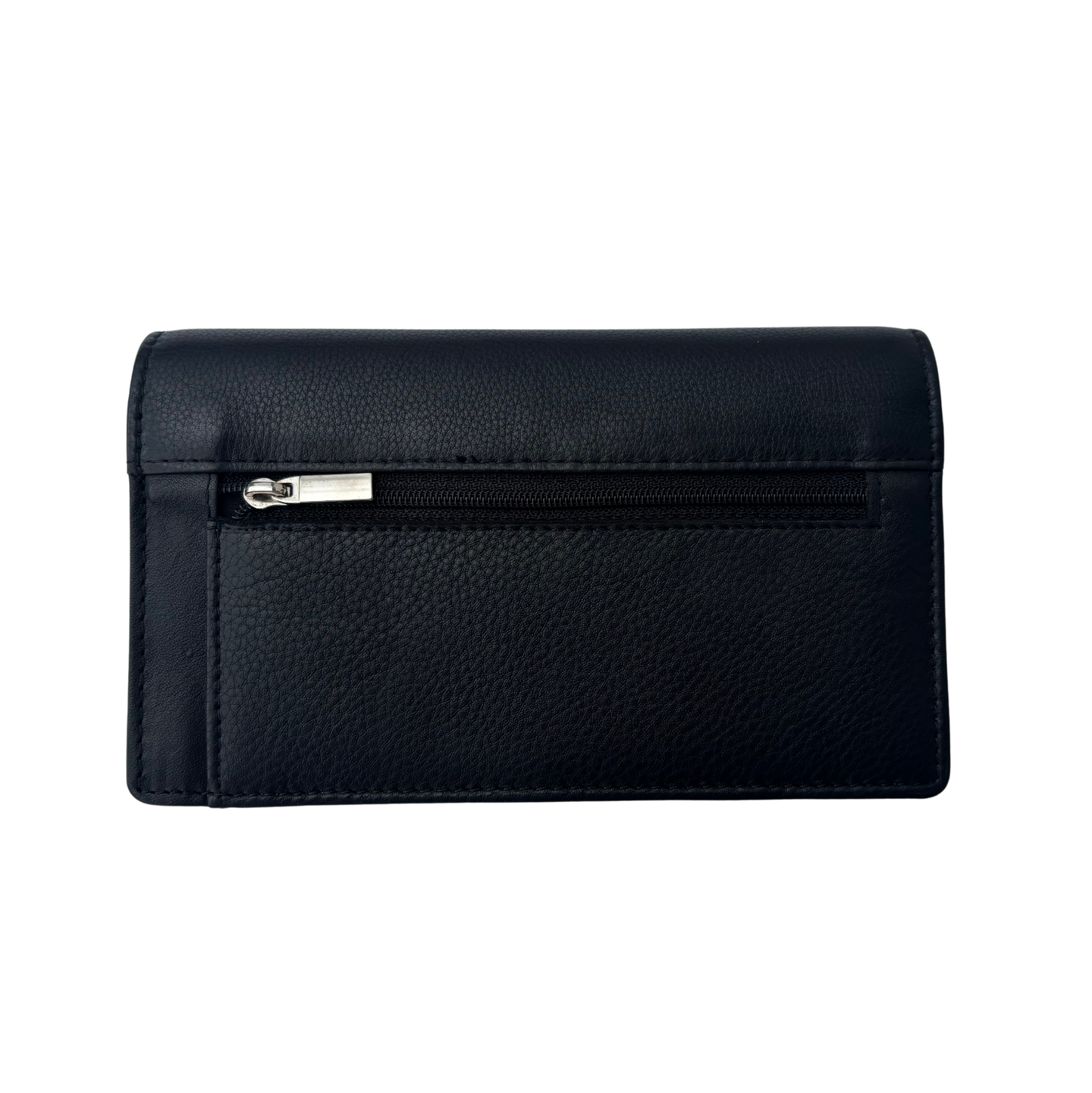 Luxe Portemonnee Dames RFID / Anti Skim - Buffelleer - Zwart - Dames Portemonnee - Volledig Leer - Portefeuille Dames RFID