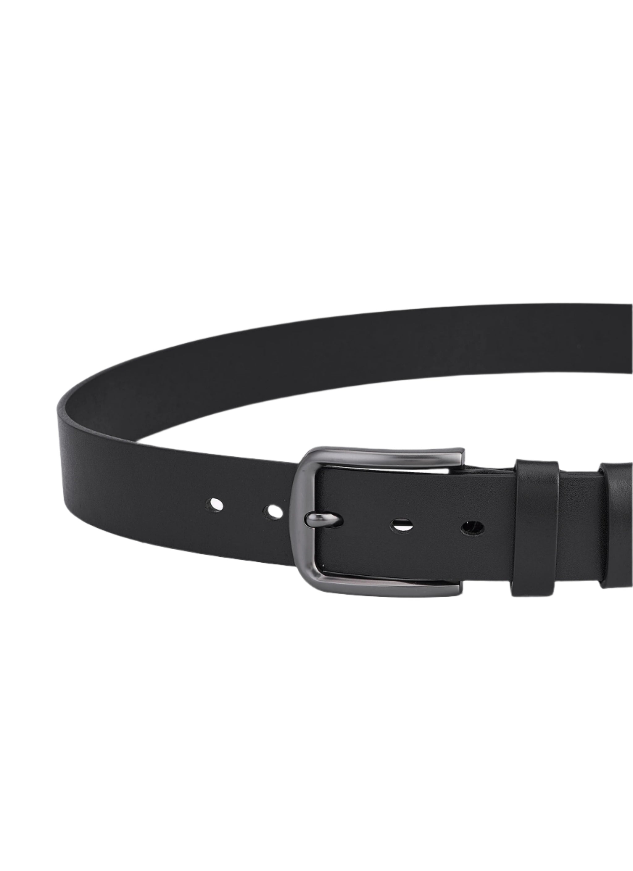Ceinture en cuir de vachette de haute qualité, 2 pièces, noir et marron foncé, entièrement en cuir, durable, ceinture en cuir pour homme.