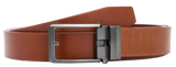 Automatische Leren Riem Heren – 2 Stuks – 100% Rundleer – Zonder Gaatjes – Verstelbaar Maat 90 t/m 135 – Zwart & Cognac
