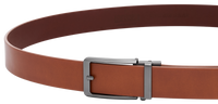 Automatische Leren Riem Heren – 100% Rundleer – Zonder Gaatjes – Verstelbaar Maat 90 t/m 135 – Cognac