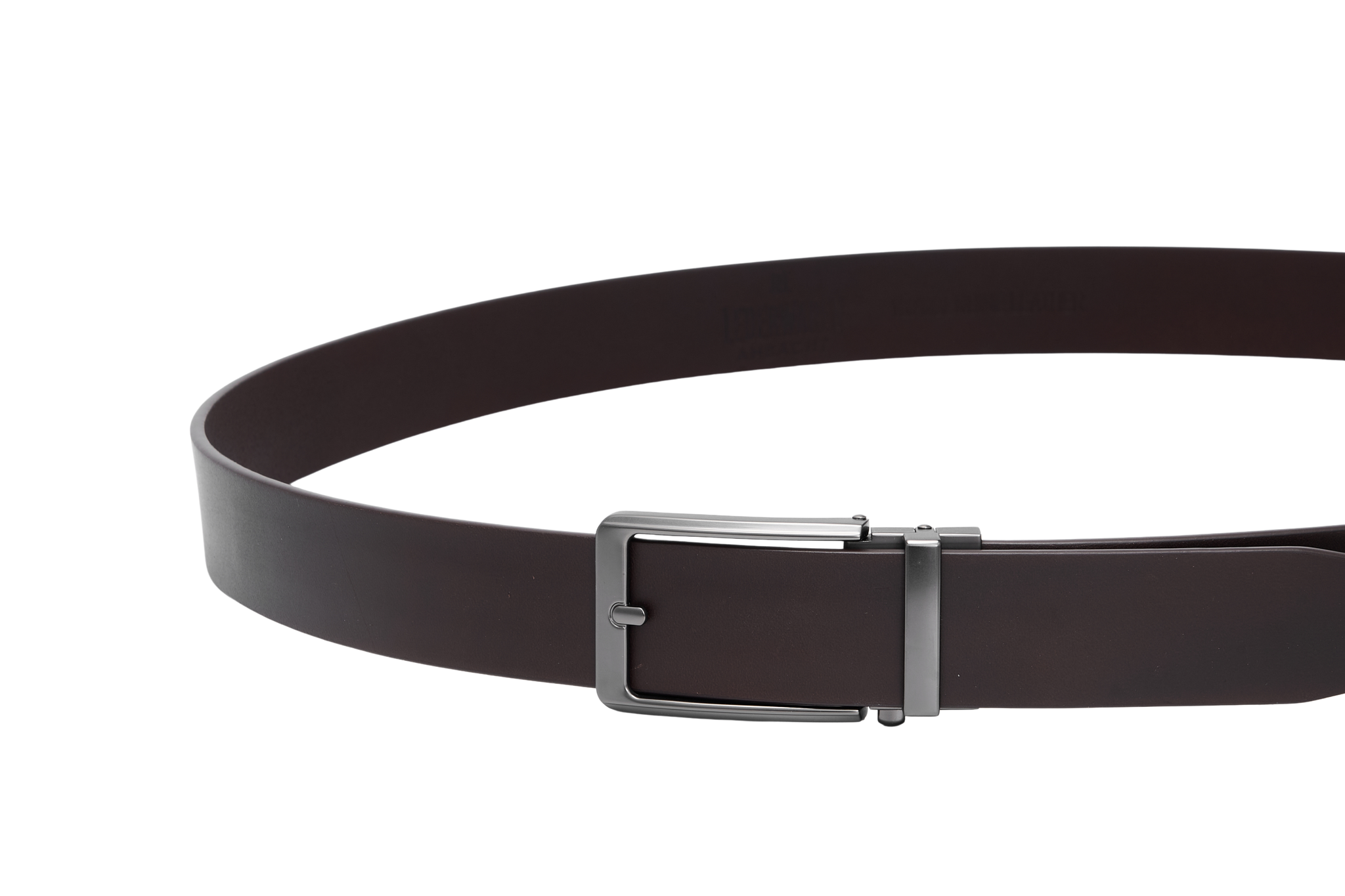 Automatische Leren Riem Heren – 2 Stuks – 100% Rundleer – Zonder Gaatjes – Verstelbaar Maat 90 t/m 135 – Zwart & Donkerbruin
