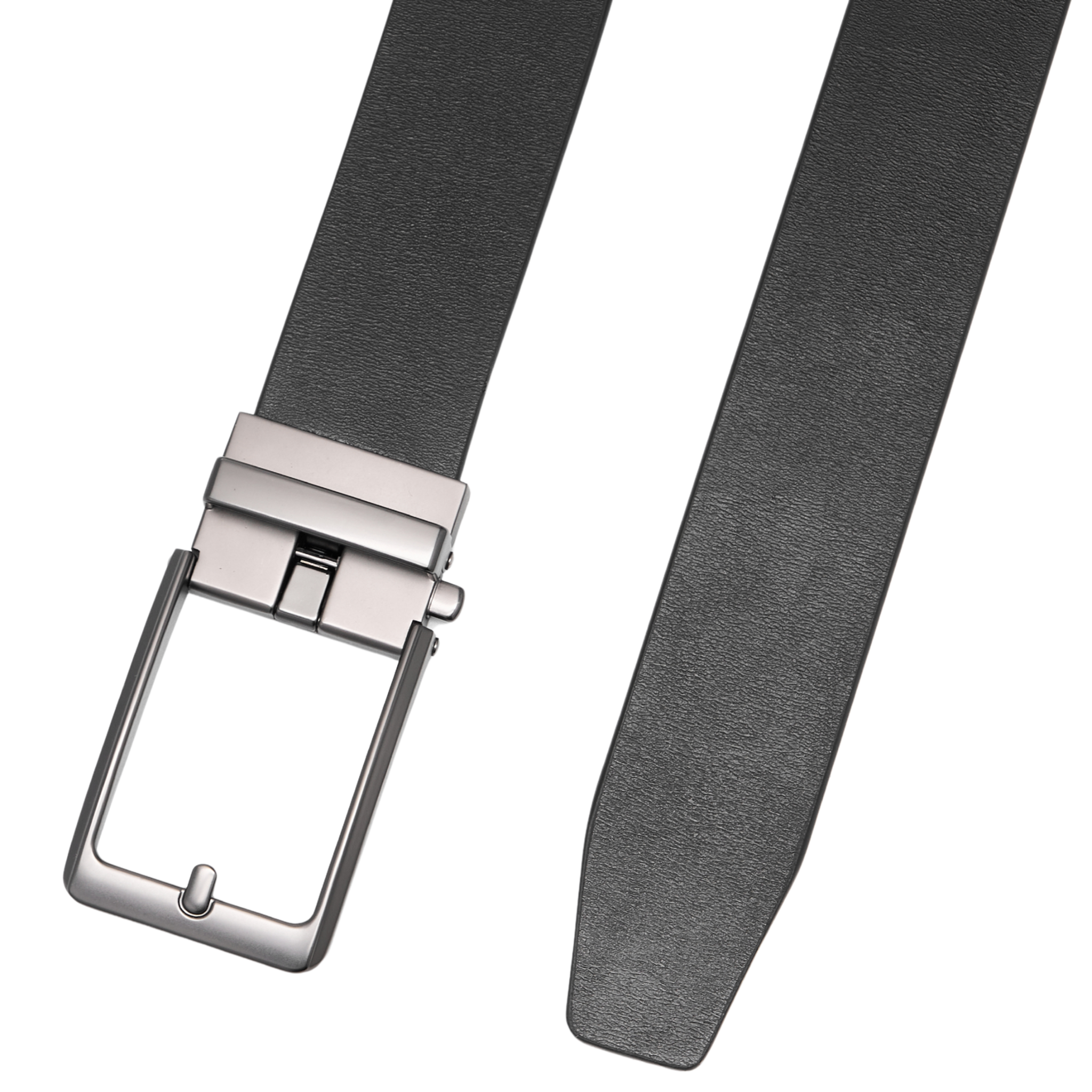 Automatische Riem Heren – 100% Split Rundleer – Zonder Gaatjes – Verstelbaar Maat 90 t/m 135 – Zwart