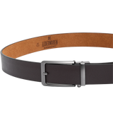 Automatische Riem Heren – 100% Split Rundleer – Zonder Gaatjes – Verstelbaar Maat 90 t/m 135 – Bruin