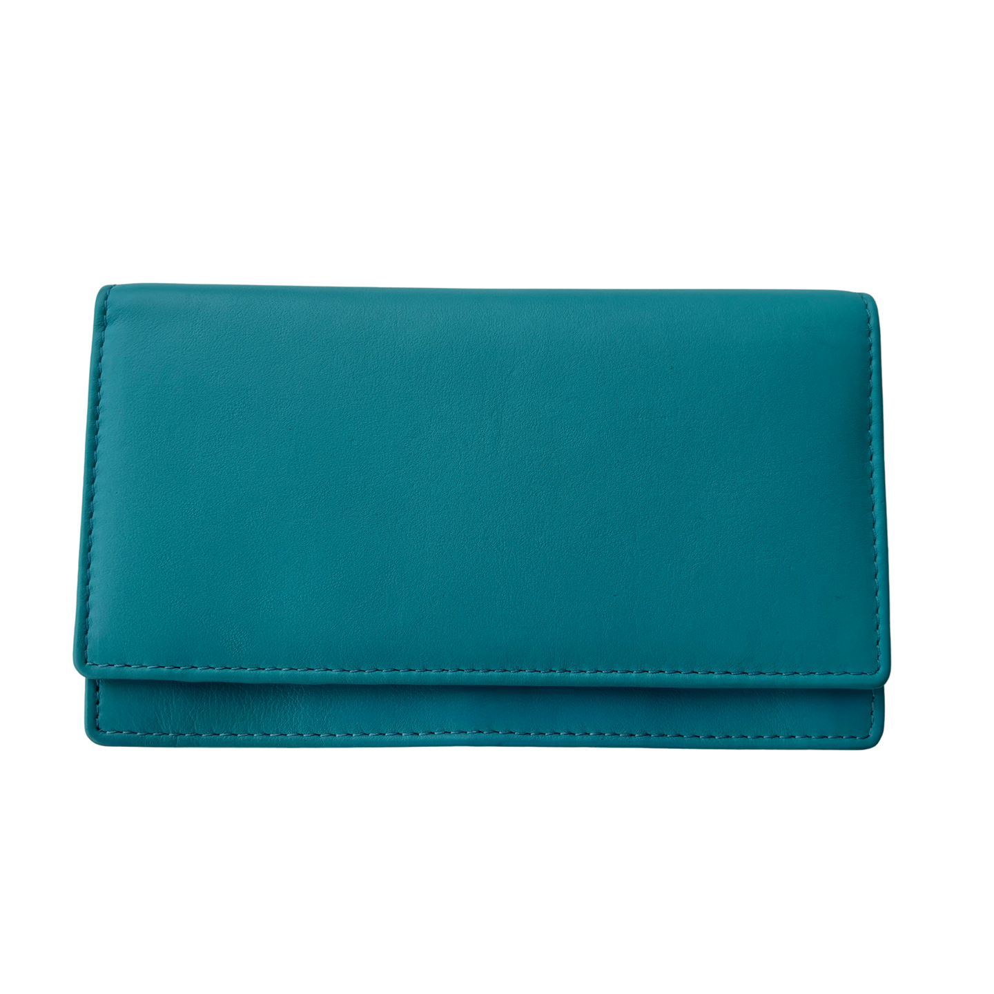 Luxe Portemonnee Dames RFID / Anti Skim - Buffelleer - Blauw - Dames Portemonnee - Volledig Leer - Portefeuille Dames RFID