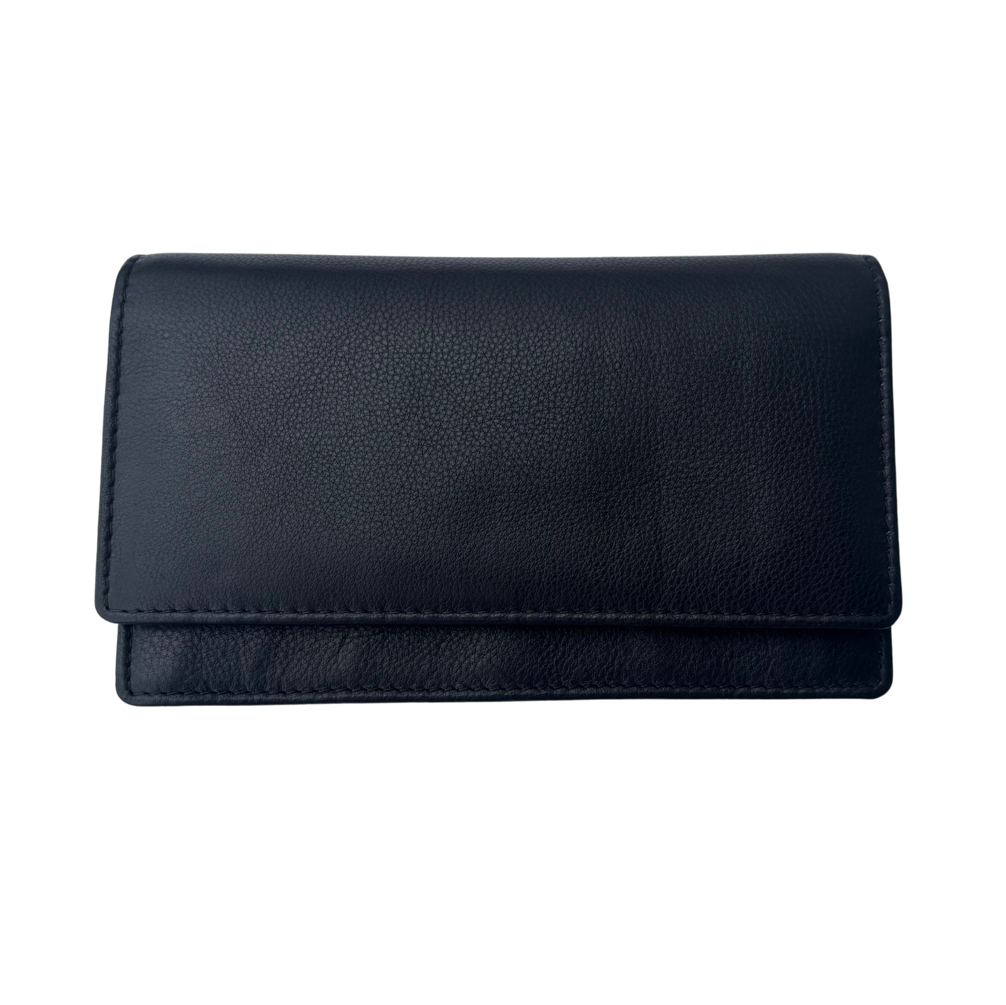 Luxe Portemonnee Dames RFID / Anti Skim - Buffelleer - Zwart - Dames Portemonnee - Volledig Leer - Portefeuille Dames RFID